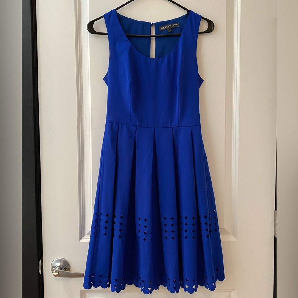 Briton Ivy royal blue dress with cutouts